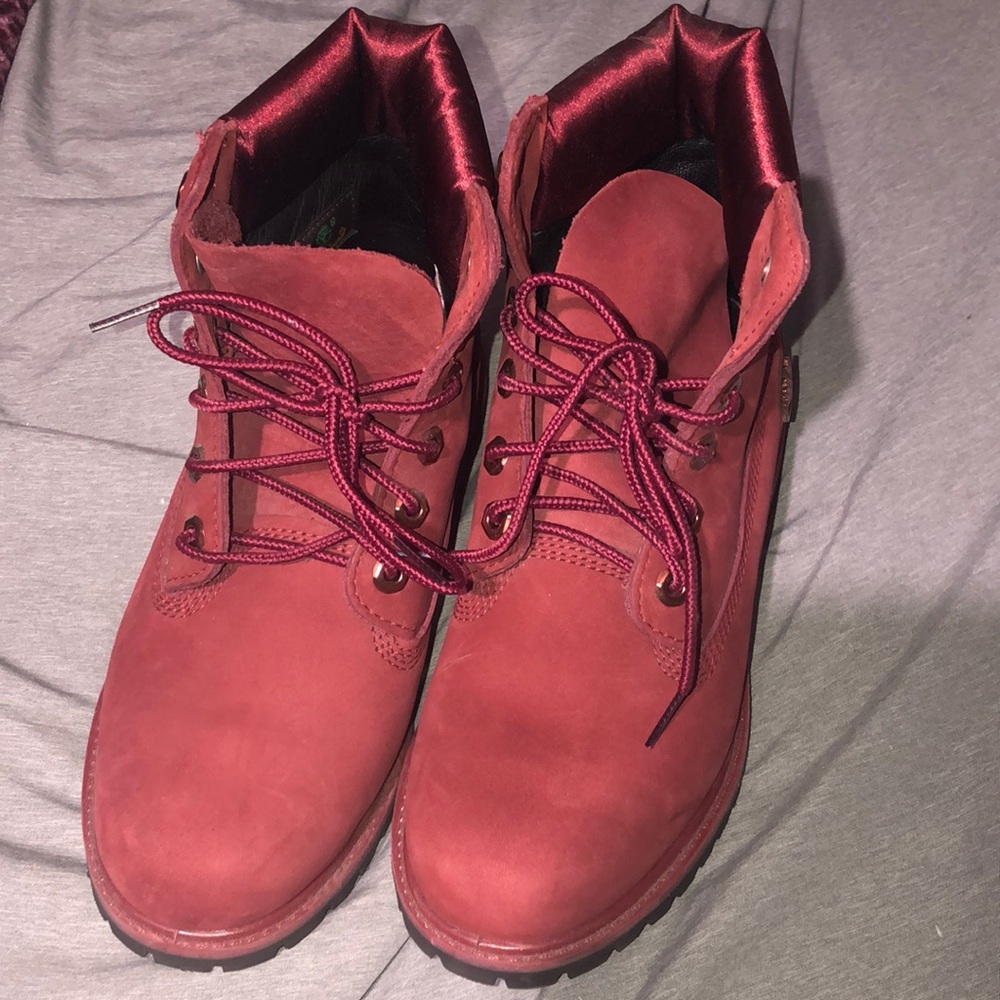 Timberland boots burgundy